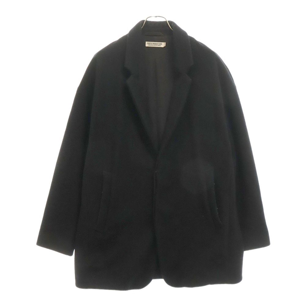 COOTIE (クーティー) Mossa chester short coat 2Bウールチェスターコート ブラック