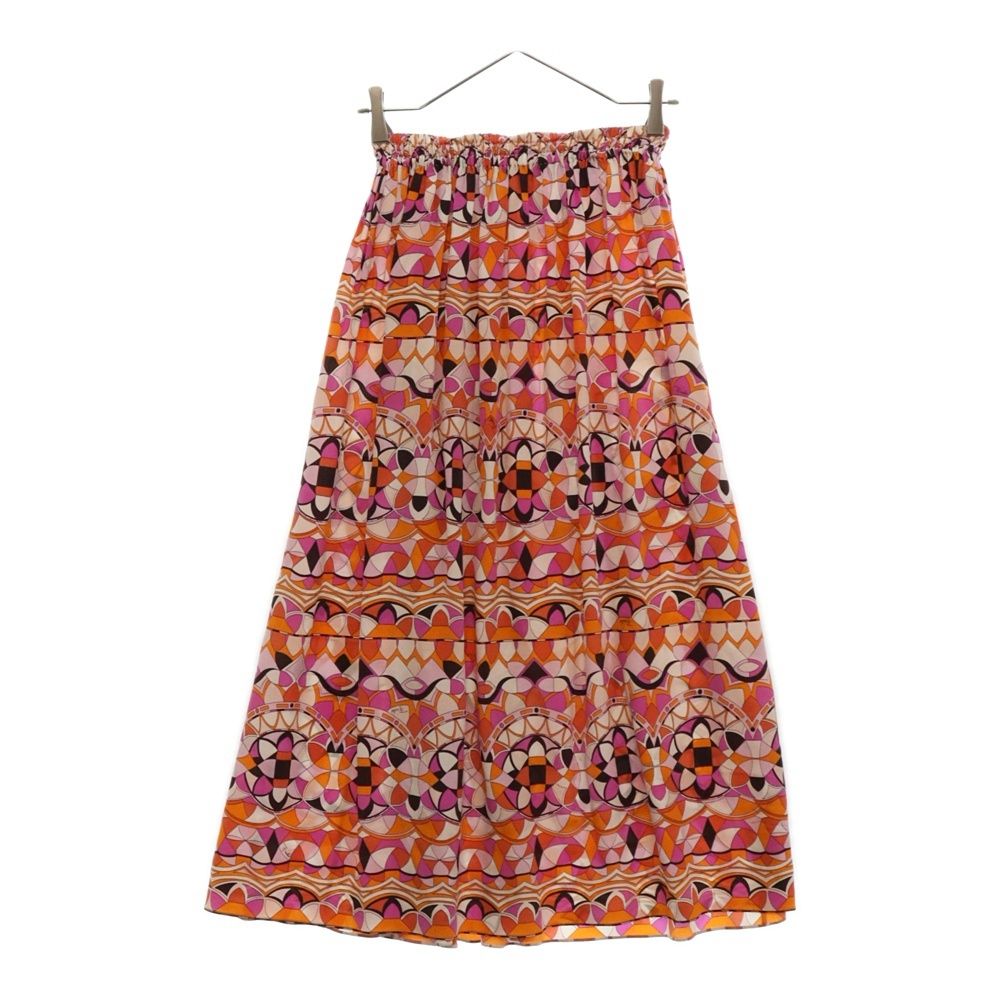 美品　エミリオプッチ総柄フレアスカート EMILIO PUCCI (エミリオプッチ) ジオメトリック総柄プリント
