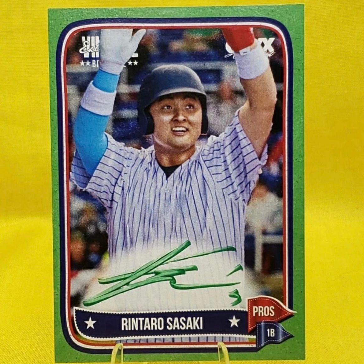 【大注目?売切れ注意】 2025 Onyx Vintage 佐々木麟太郎 直筆サイン ガード 50シリ マフラー