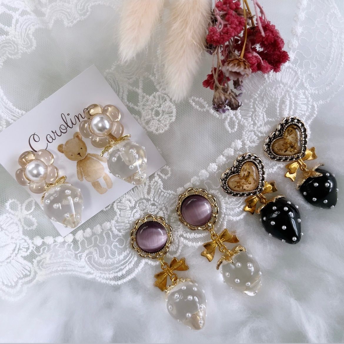 返品?交換対象商品】 ハンドメイドピアス❣️大人可愛い❤️ゴールド 