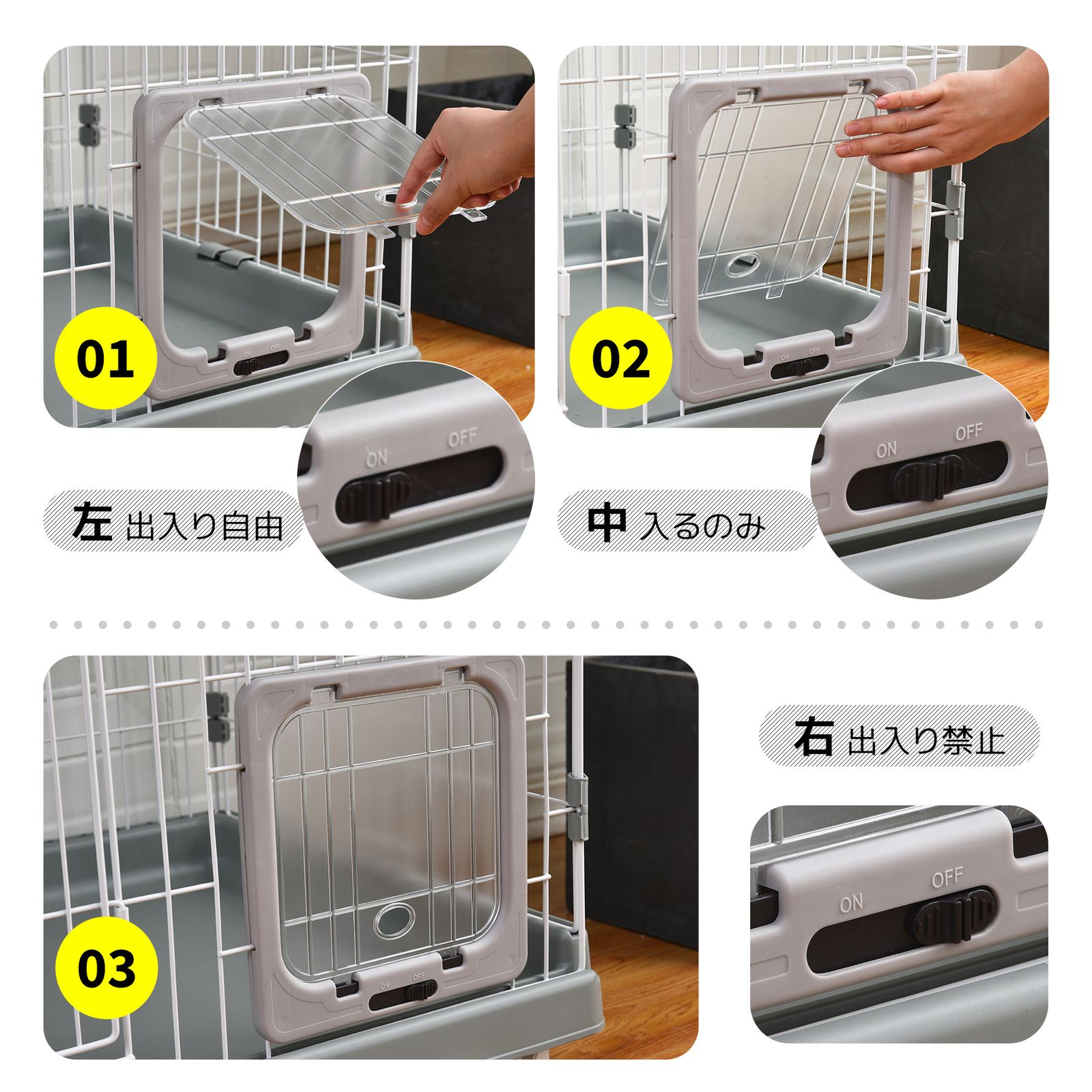 キャットハウスボックス 猫用多機能収納ケージ 可変式猫の収納