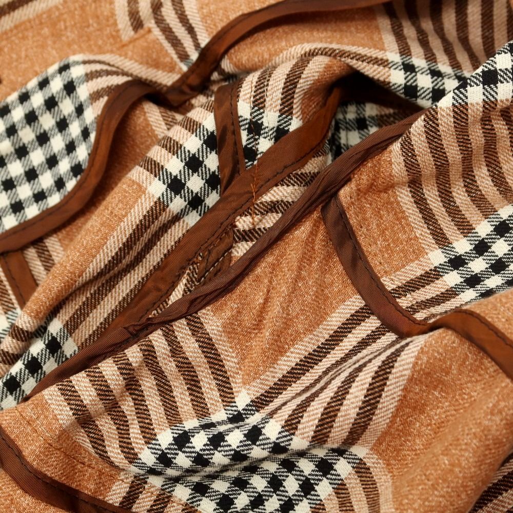 【】タリアトーレ TAGLIATORE コットン チェック テーラードジャケット オレンジブラウンxブラック【サイズ48】【メンズ】