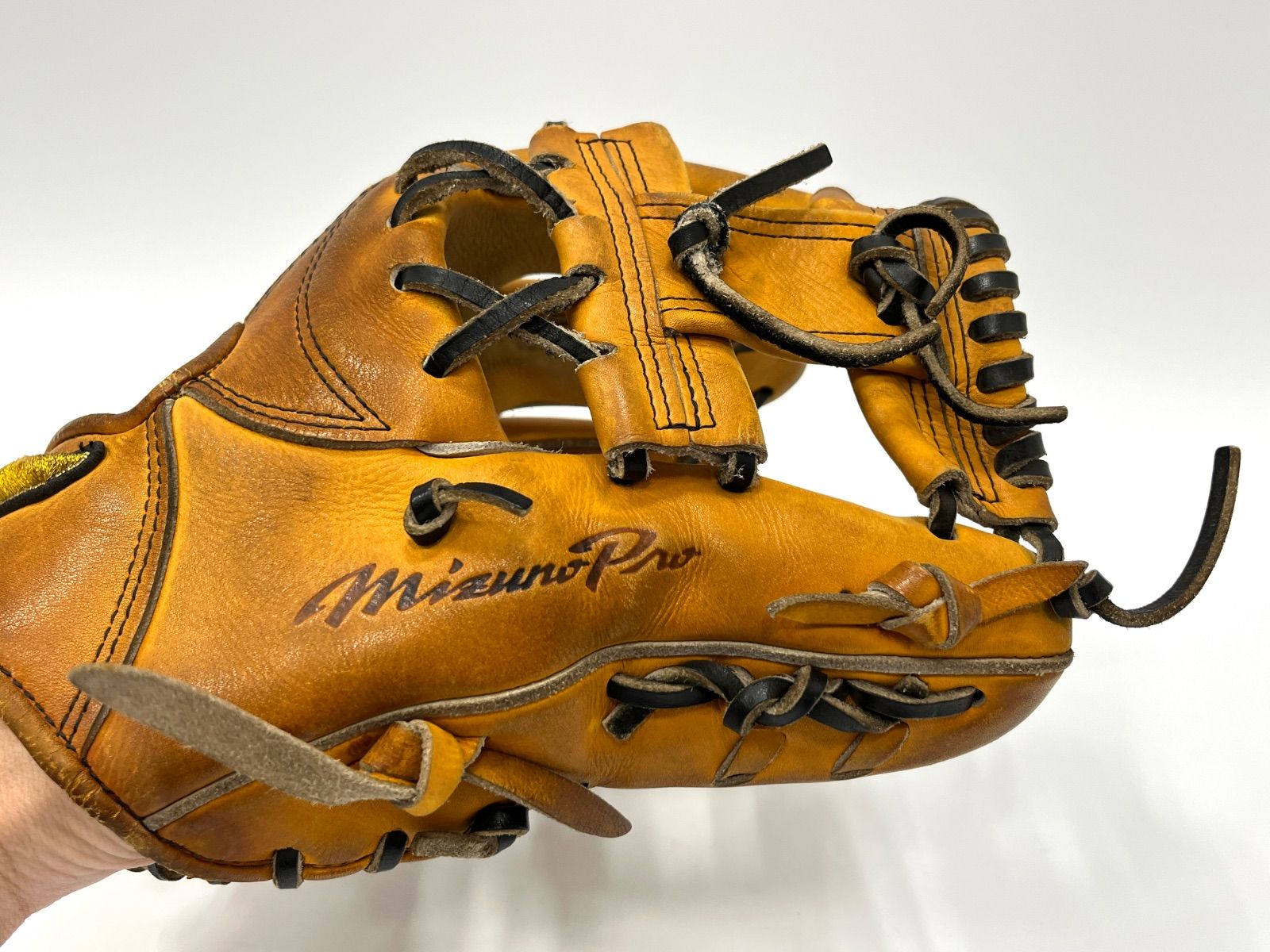 中古品 ミズノ MIZUNO ミズノプロ 硬式 内野手用グローブ HAGAJAPAN