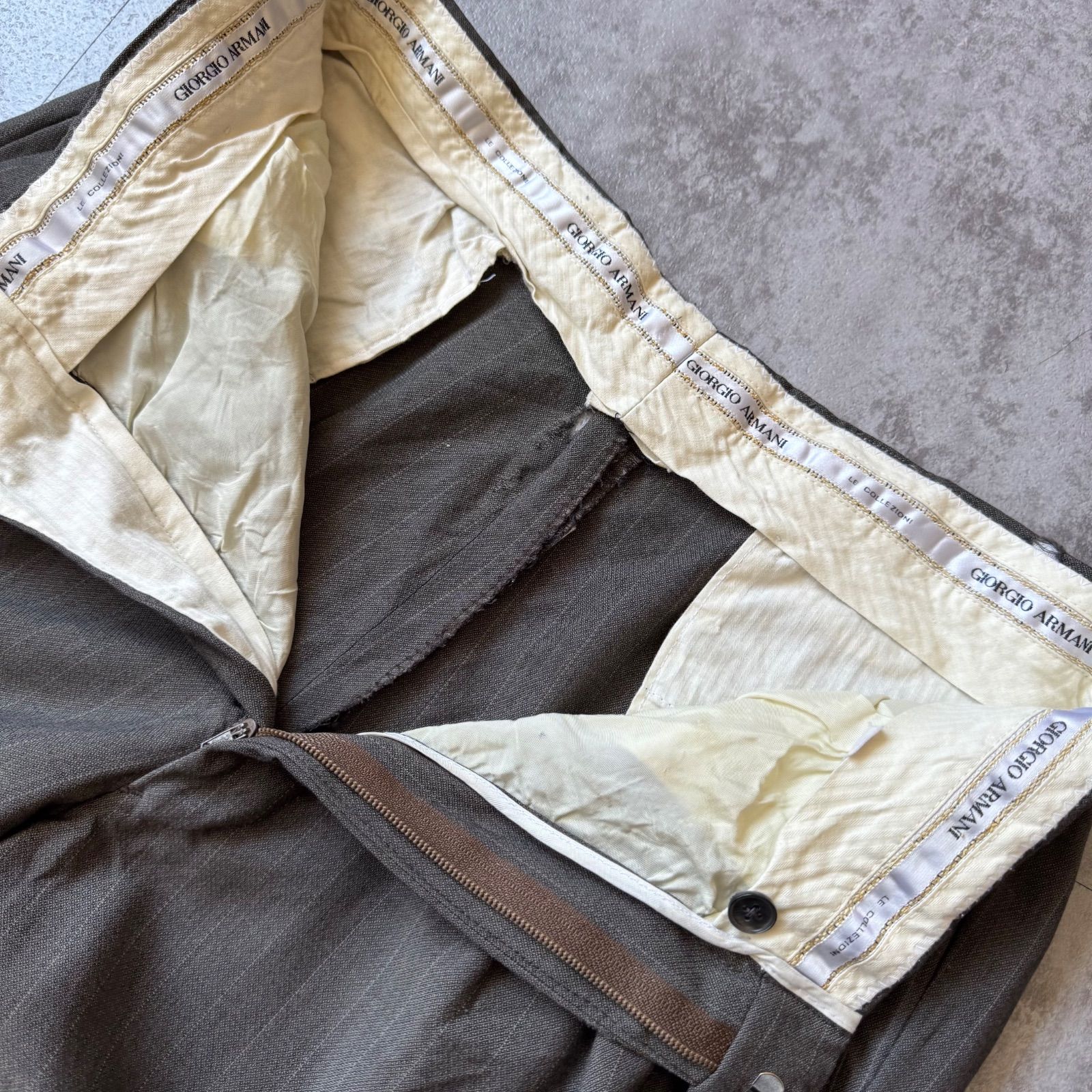 90s GIORGIO ARMANI ワイドスラックス　2タックy2k 希少 90s 