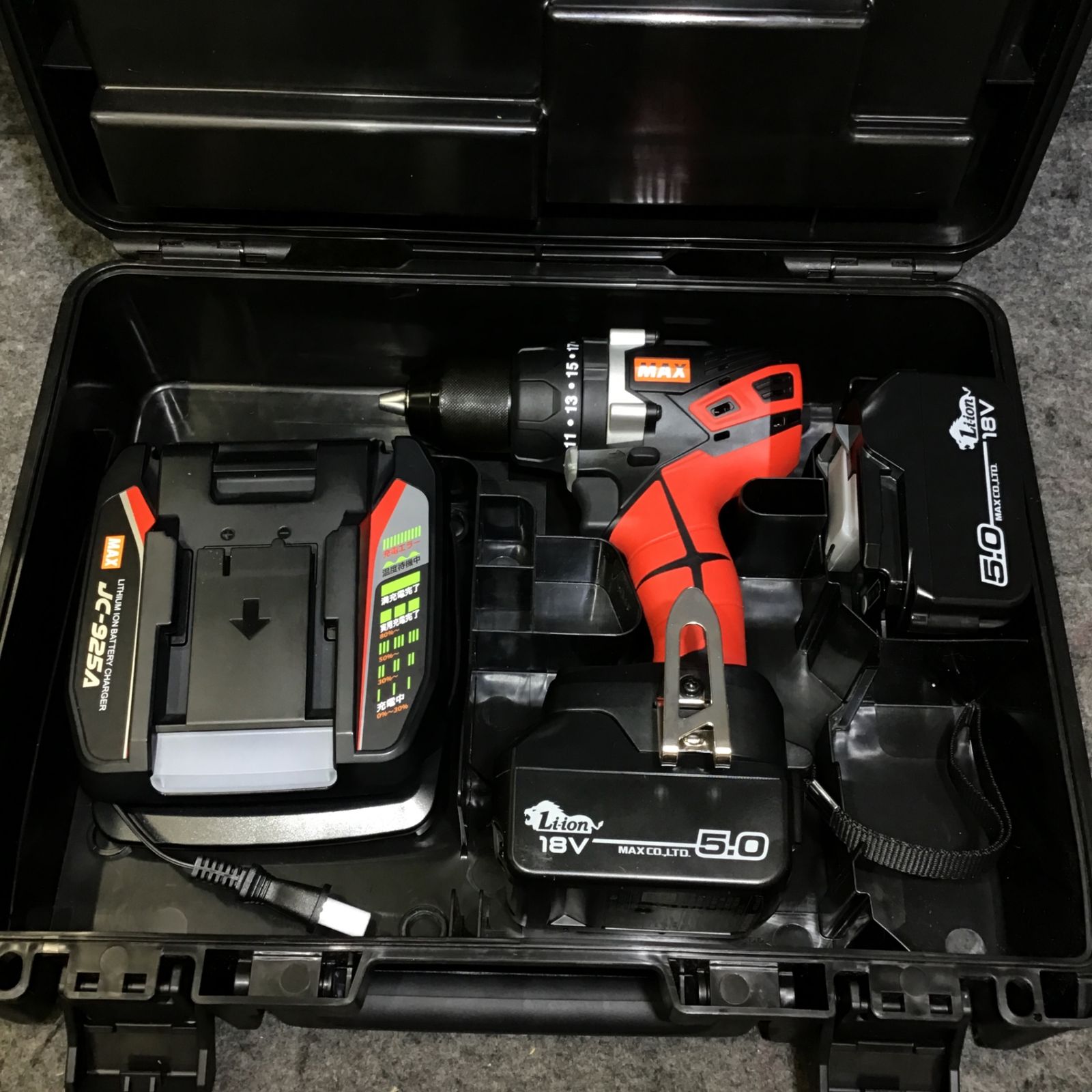 美品中古】MAX(マックス) 18V 振動ドリルドライバ PJ-VD131-B2C 美品中古】MAX(マックス) 18V 振動ドリルドライバ PJ-VD131-B2C