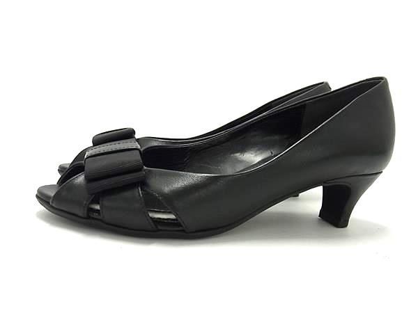 □美品□ DIANA WELL FIT ダイアナウェルフィット レザー リボン