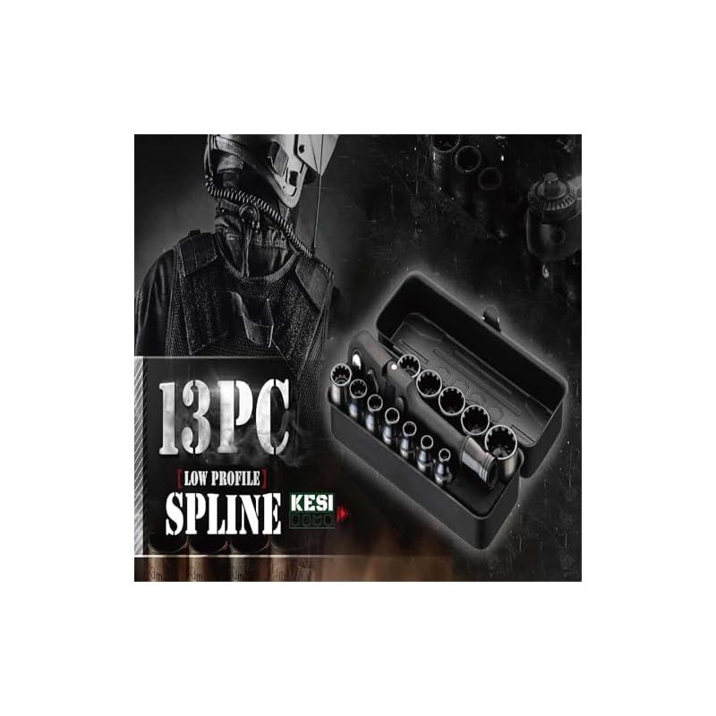 アーセナルツール Arsenal Tool 超短ソケットセット 12pcs 収納ケース付 差込6.35mm角 ソケット高さ15mm 4|4.5|5|5.5|6|7|8|9|10|11|12|13mm ショートタイプ AS-80713 0