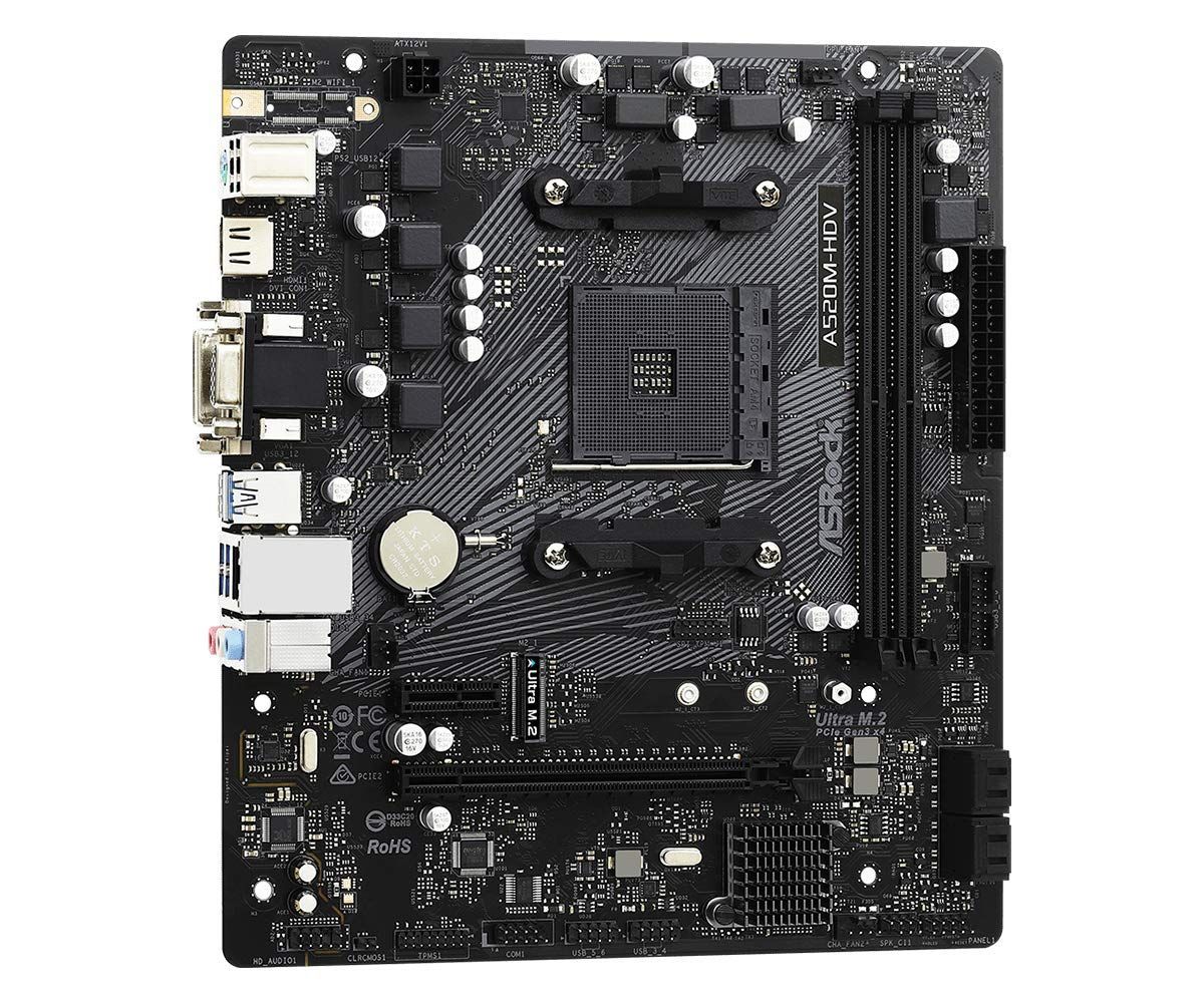 ASRock AMD Ryzen 3000/4000シリーズ(Soket AM4)対応 A520チップセット