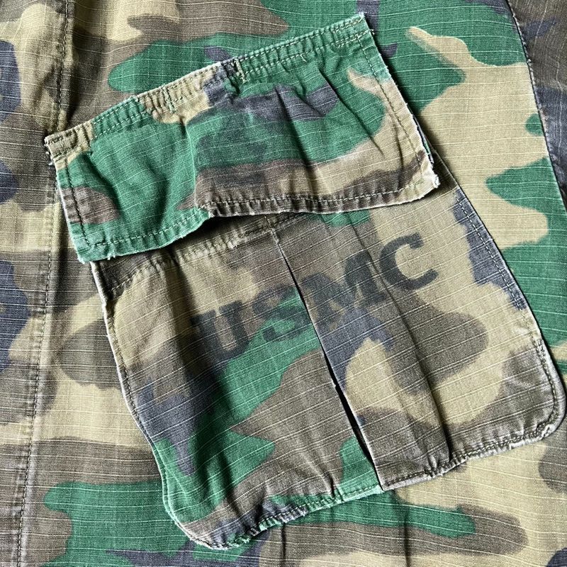 米軍実物　ジャングルファティーグ　S ミリタリージャケット　シャツ　迷彩　70s 60s 70s US ARMY 米軍実物 ジャングルファティーグジャケット