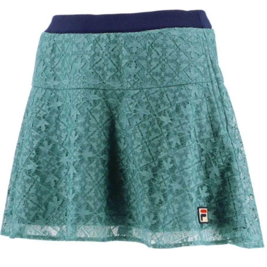 FILA フィラ テニス ウェア スコート Lサイズ ♥ 緑 レース