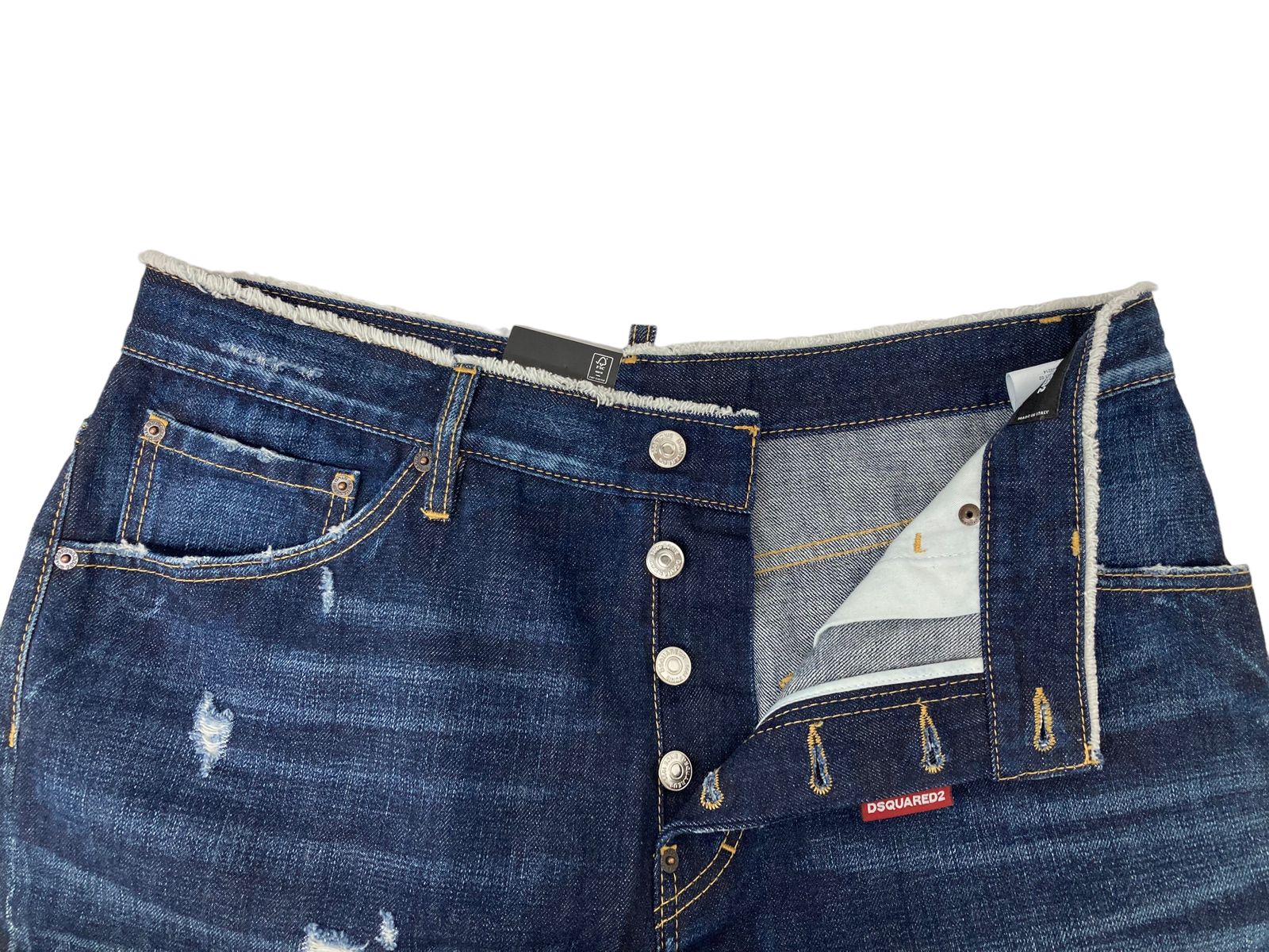 DSQUARED2 (ディースクエアード)21SS 20CM FRAYED WAIST WORK WEAR 