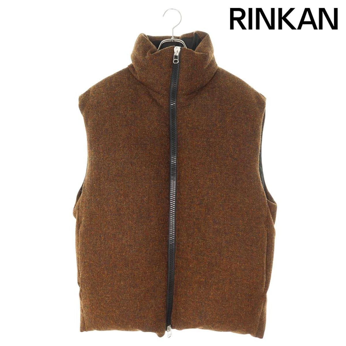 オーエーエムシー  21AW  INFLATE GILET HARRIS TWEED OAMT442866 ツイードダウンベスト メンズ S