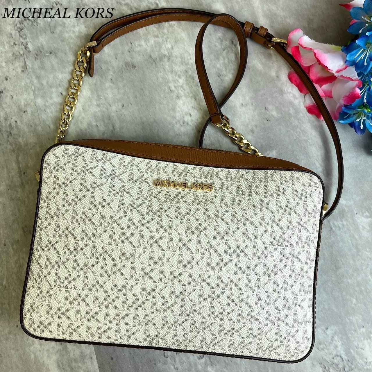 マイケルコース ショルダーバック チェーン ゴールドロゴ マイケル