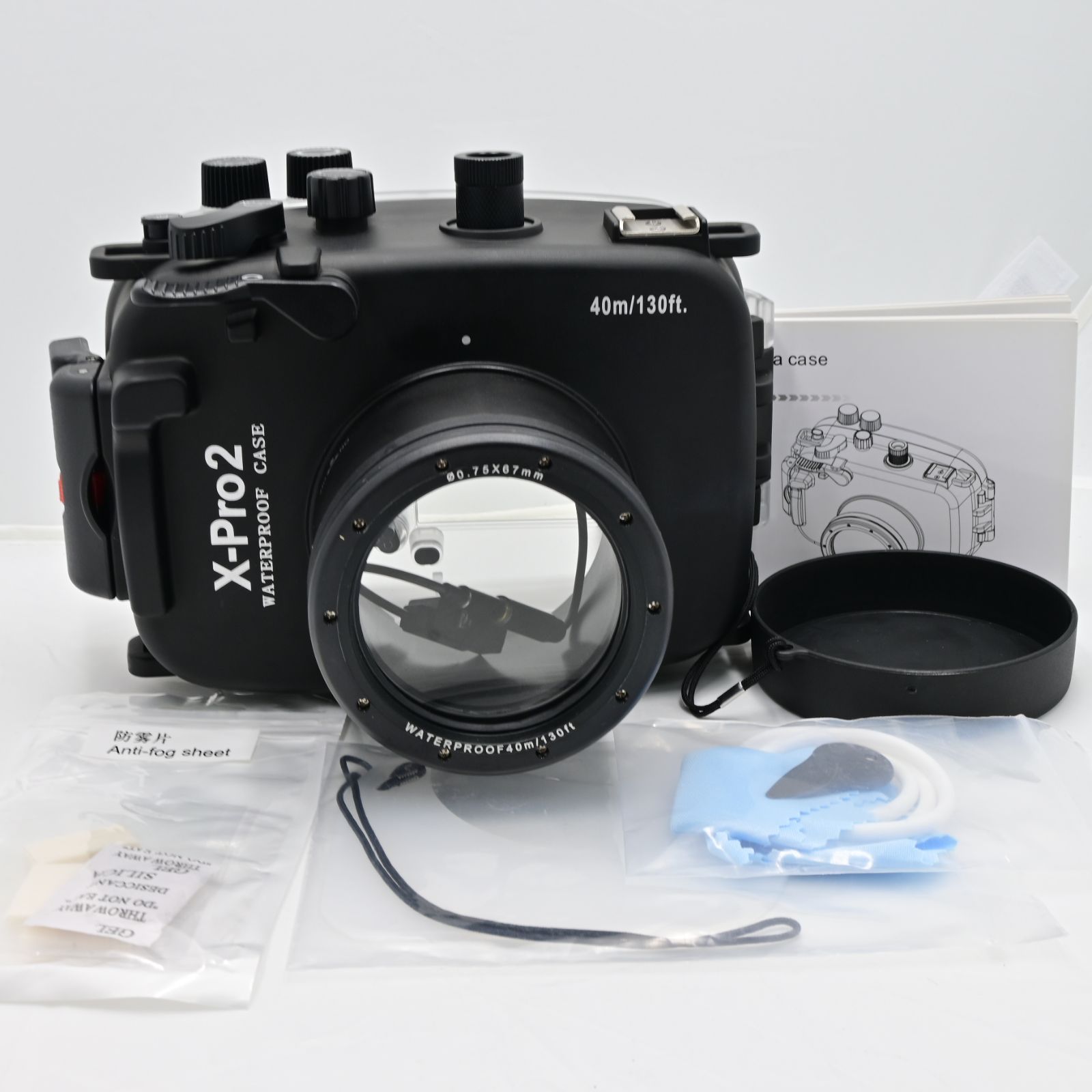 ★新品級★　Meikon 40m 水中防水ハウジングケース 富士フイルム X-Pro2 16-50mm/35mm レンズカメラ用