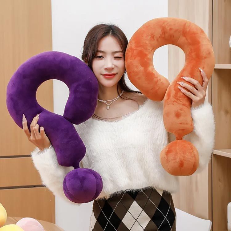 飛行機 疑問符の形 おもしろ 車 抱き枕 昼寝 うつ伏せ おしゃれ 首枕