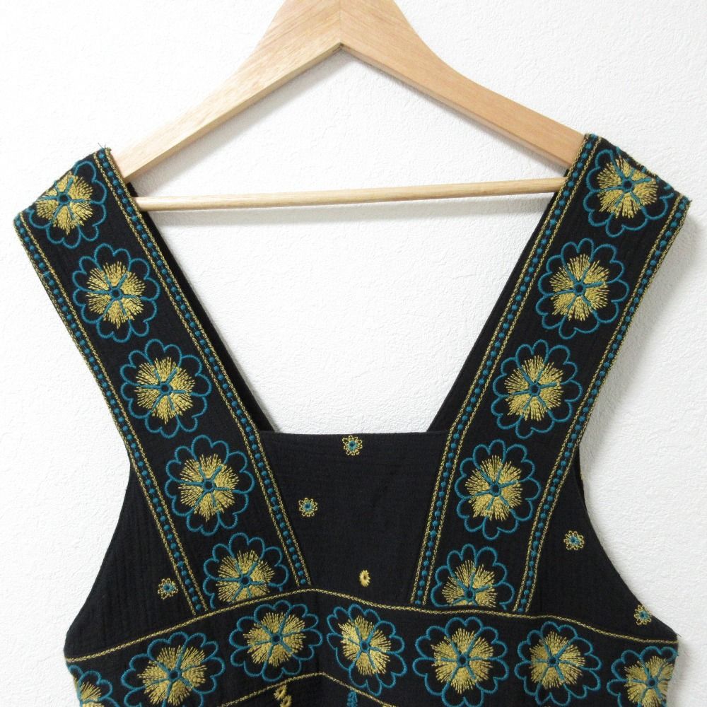 美品 22AW marble SUD マーブルシュッド アネモネ フラワー刺繍 ロング 