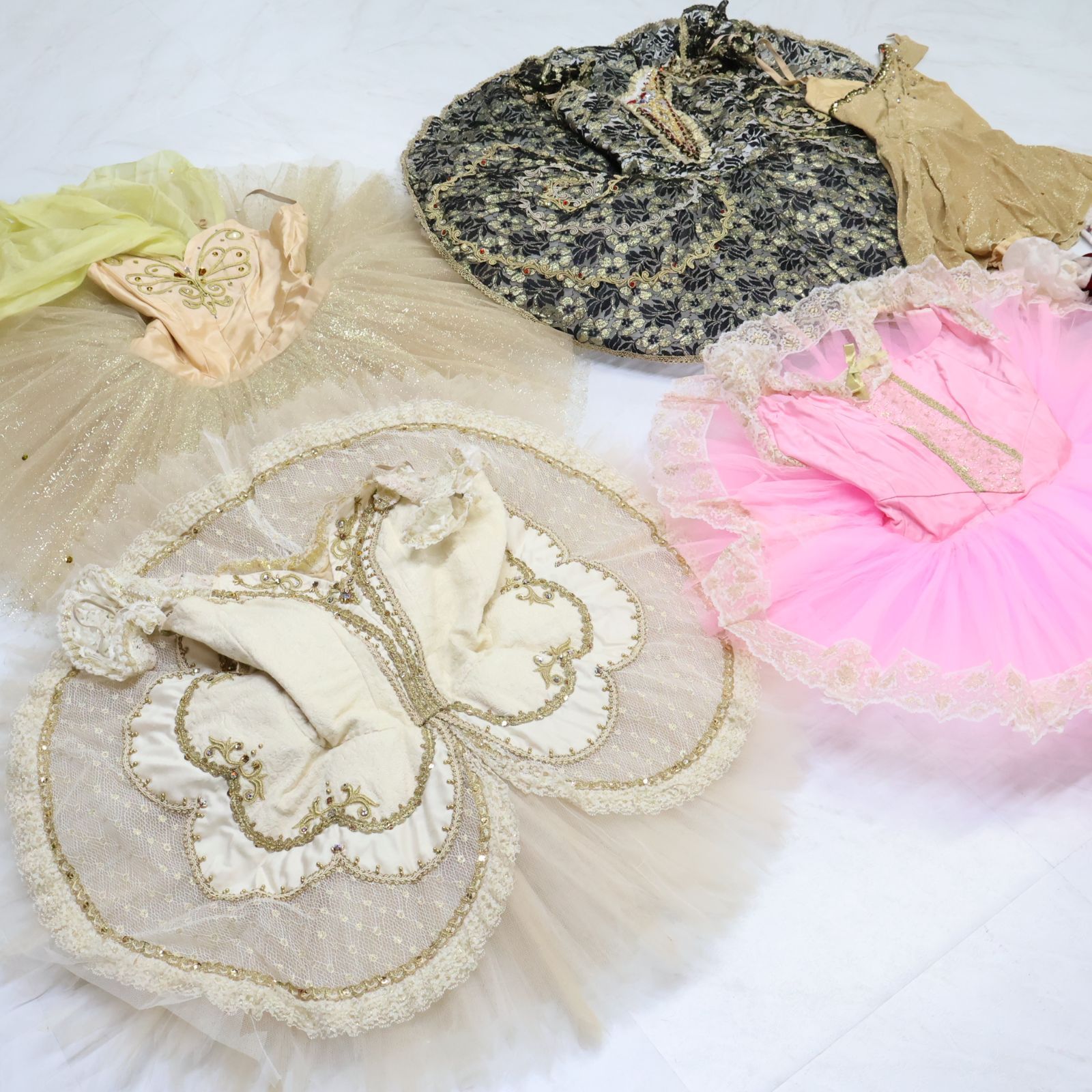 バレエ衣装 チュチュ オーロラほか ジュニア140〜150 袖・ティアラ付