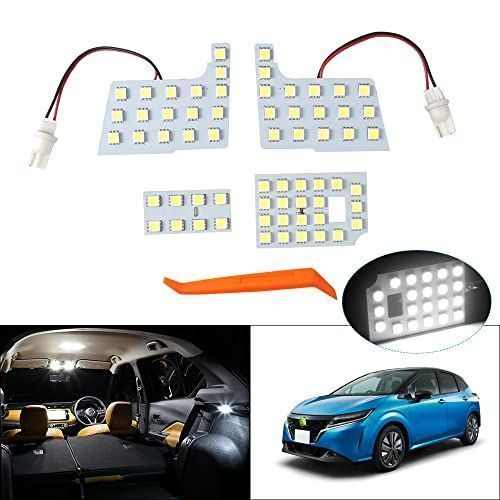 GIMUYA ニッサン 新型 ノート E13 SNE13 led ルームランプ ノートオーラ AURA ledバルブ 室内灯 R2.12現行 NISSAN  NOTE 設計 高輝度 5050SMD3チップ 56発搭載 フロントランプu0026リアランプ 内張はがし付属 - メルカリ