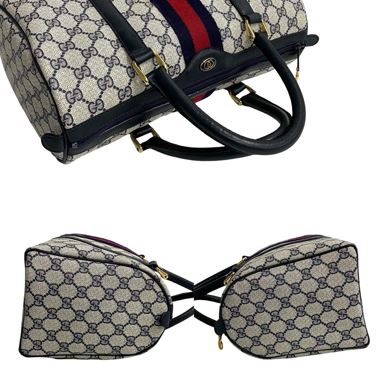 極 美品 GUCCI グッチ オールドグッチ ヴィンテージ シェリーライン GG
