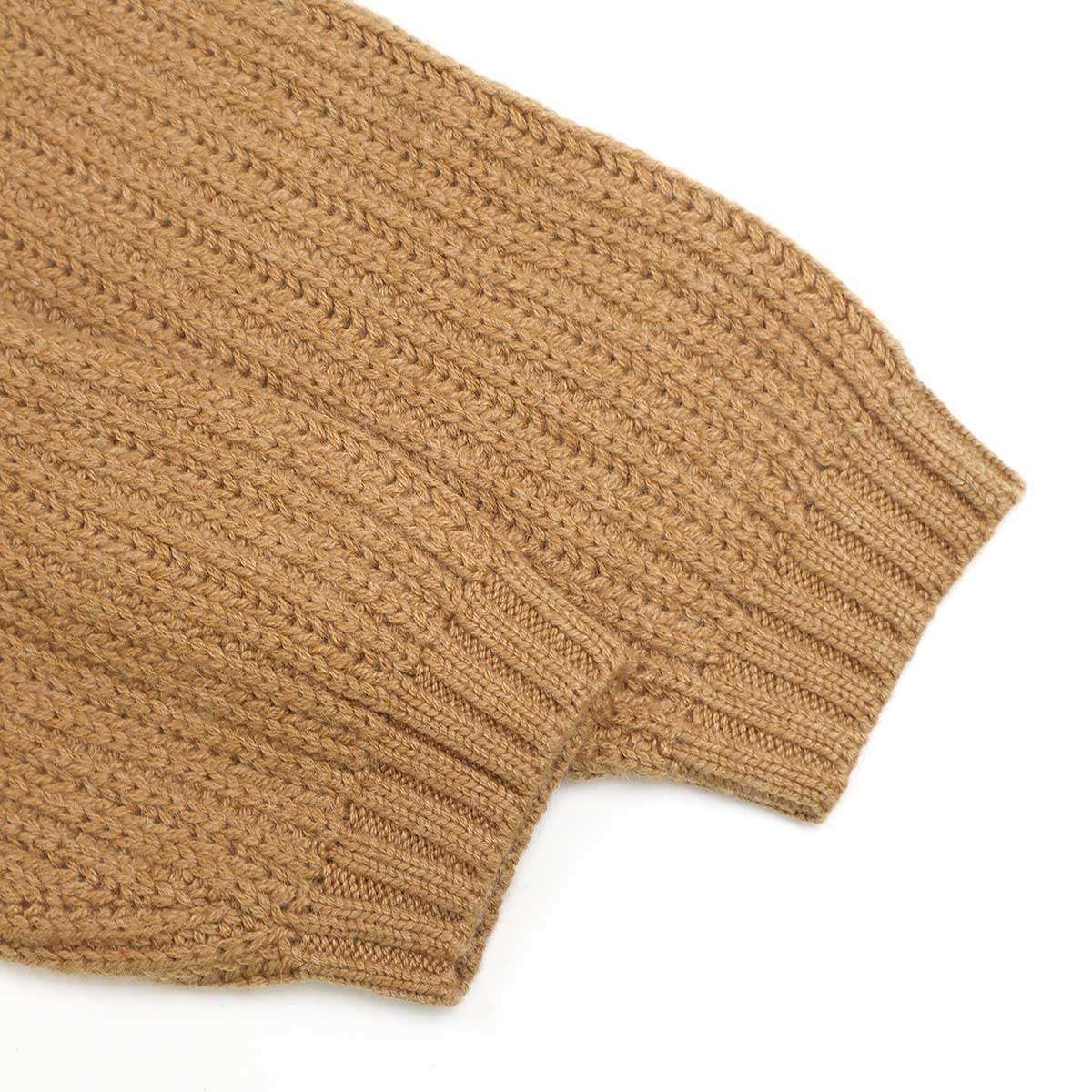 Loro Piana - Loro Piana ロロピアーナ VICUNA ビキューナウールニットガウンカーディガン FAE6641 キャメルブラウン 44 Loro Piana ロロピアーナ VICUNA ビキューナウールニットガウン