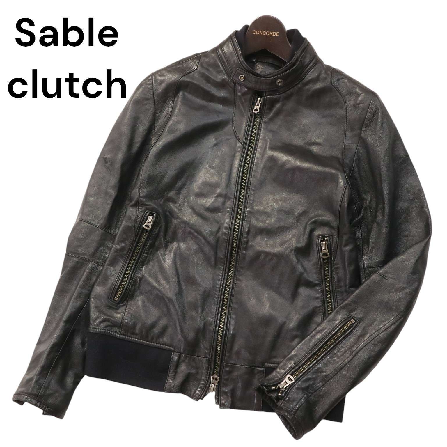 セーブルクラッチ　ライダースジャケット 羊革 SABLE CLUTCH セーブルクラッチ 秋冬 羊革☆ ラム レザー