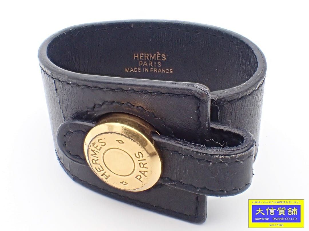 HERMES エルメス レザーブレスレット コリエドシアン T3