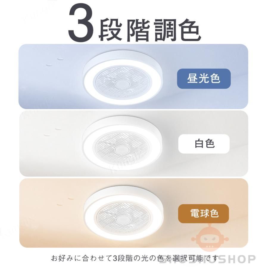 シーリングファンライト LED