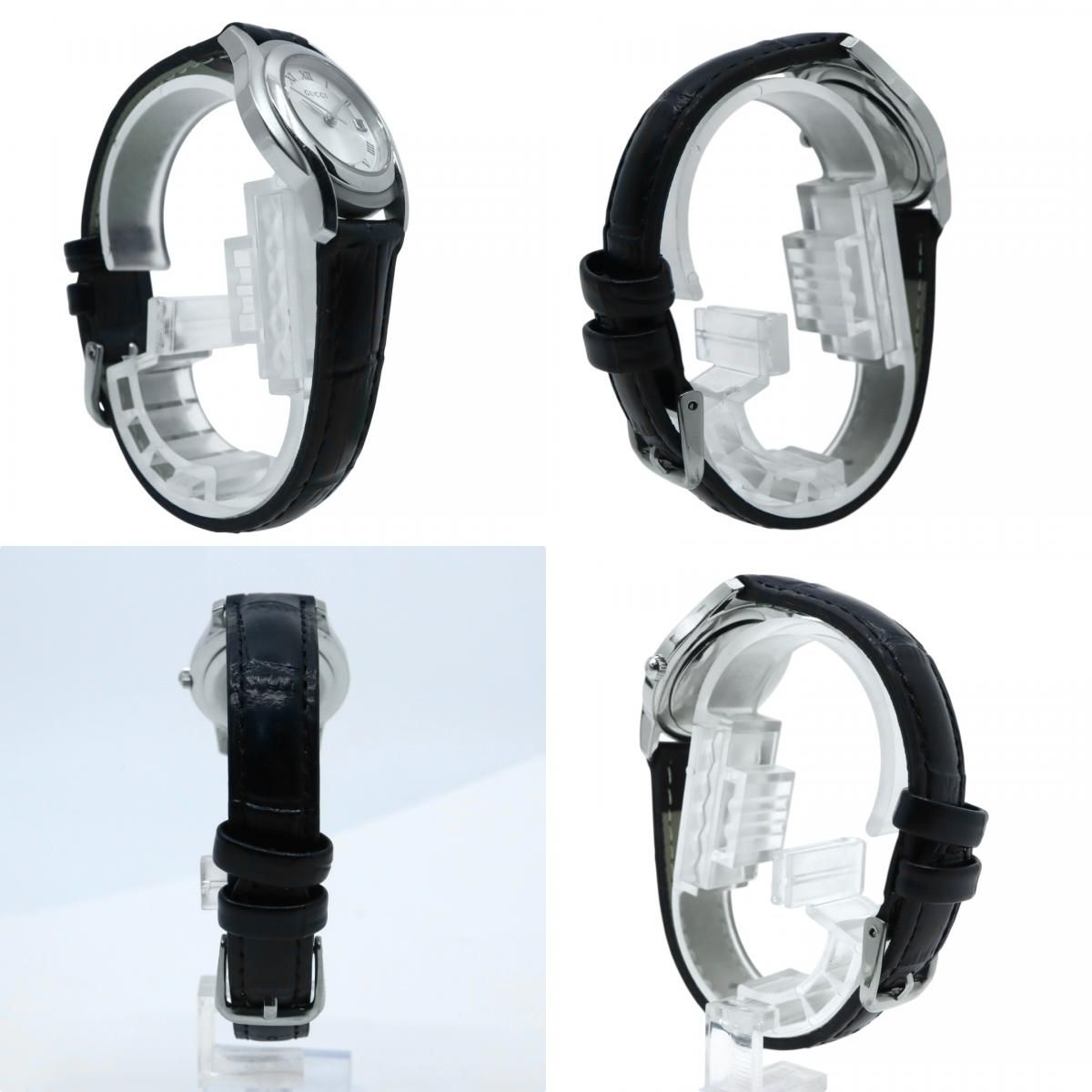 極美品 電池交換済 新品ベルト グッチ GUCCI 5500L 腕時計