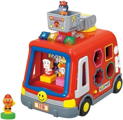 【新品】アンパンマン 音と光と手遊びいっぱい! DXパズル消防車