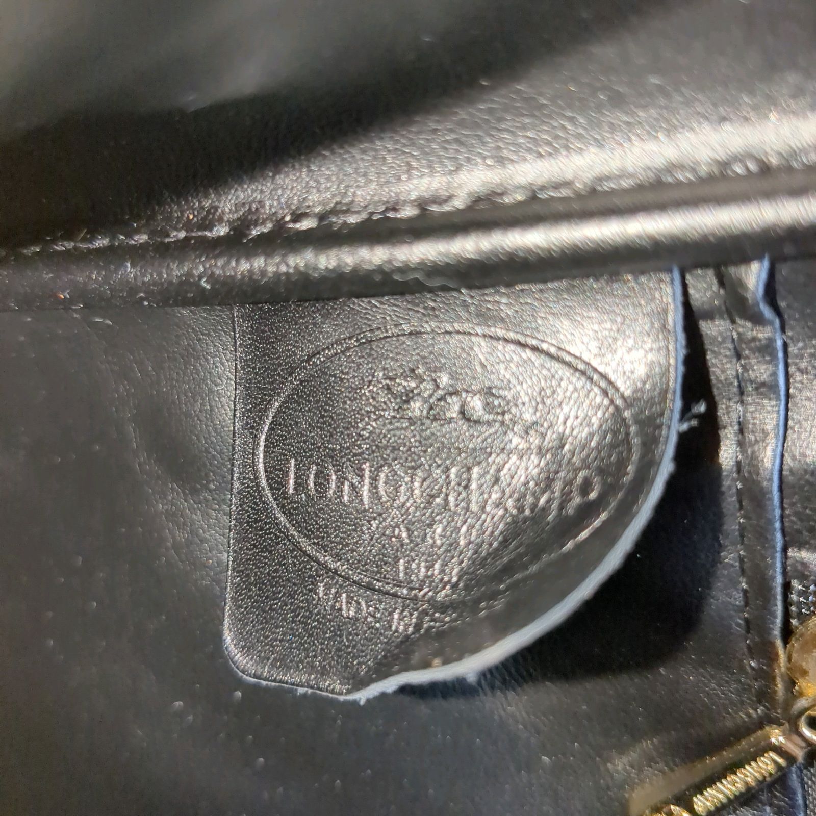 大容量 フランス製 LONGCHAMP ロゾ トグルボタン レザー トートバッグ