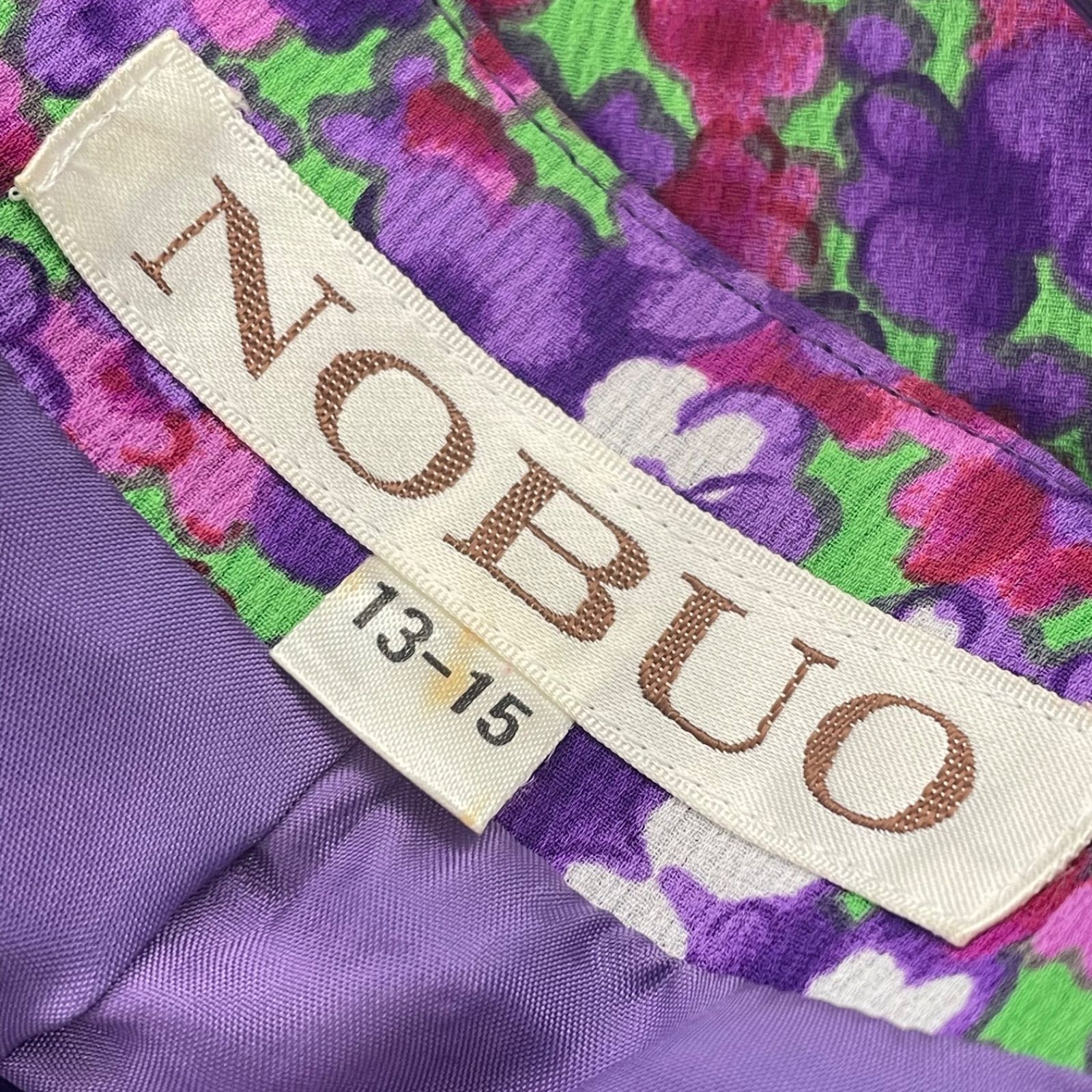 ノコオーノ ノーカラージャケット 紫色 ノコオーノ ノーカラー