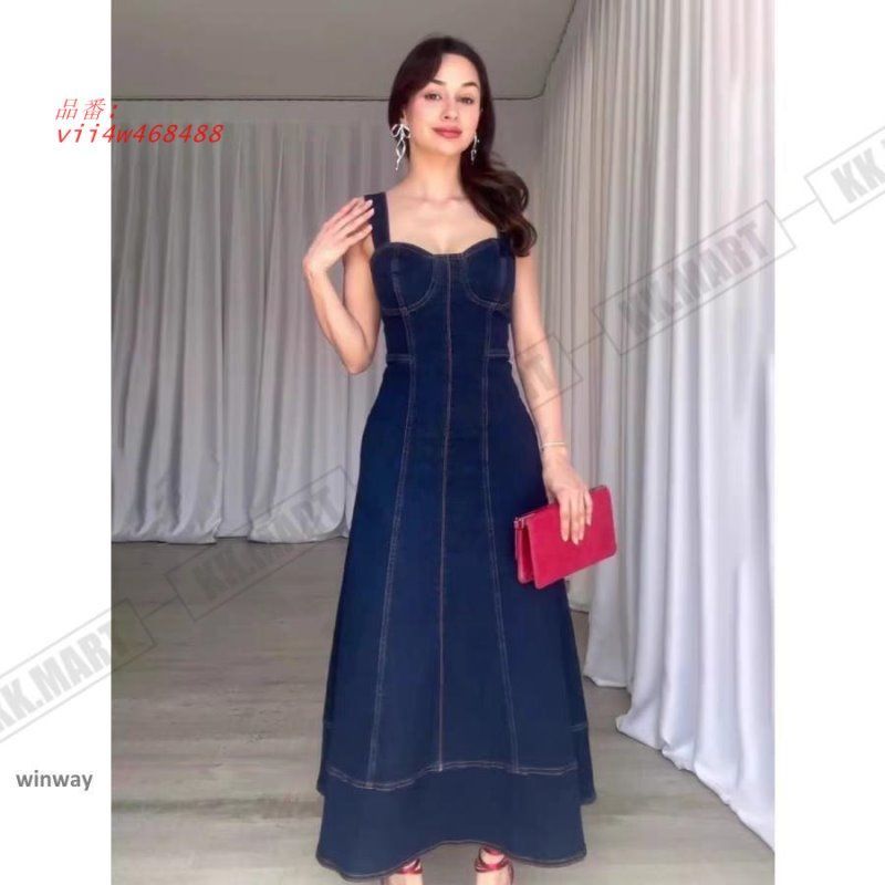 価格は最安値! 赤字覚悟!サロペットワンピース レディース タンクワンピース デニム ミモレ丈 ノースリーブ 夏 ゆったり きれい 体型カバー 春 大きいサイズ 着痩せ クリスマスプレゼント価格