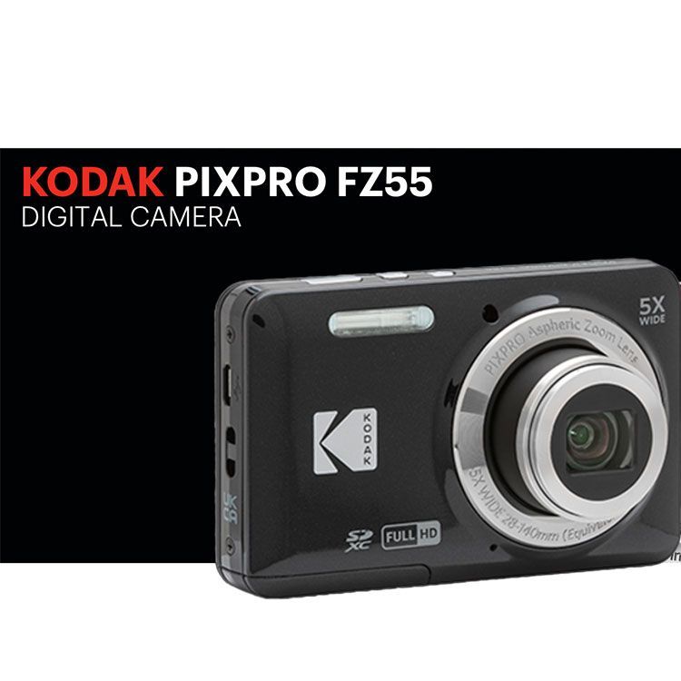 デジタルカメラ KODAK PIXPRO FZ55 ブラック Kodak PIXPRO FZ55 Bundle: Digital Camera (Black), Extra