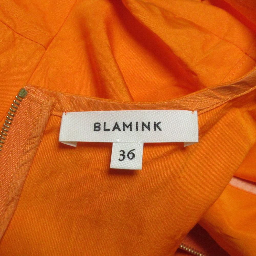 美品 21SS BLAMINK ブラミンク コットンシルクランタンスリーブ