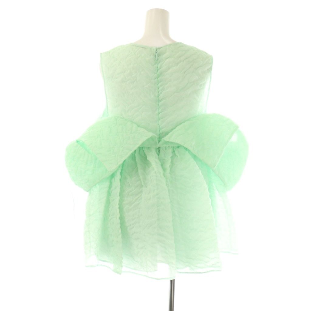 セシリーバンセン Cecilie Bahnsen トップス ブラウス プルオーバー シアー US4 ライトグリーン 1.23RTW11032 SILKE TOP |DO OS