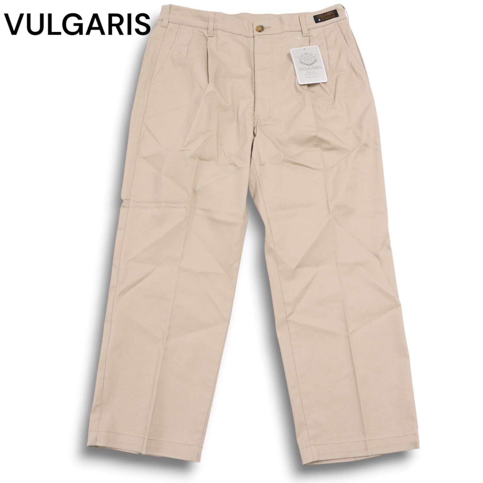 新品 未使用】 VULGARIS ヴァルガリス 通年☆ タック入り チノ