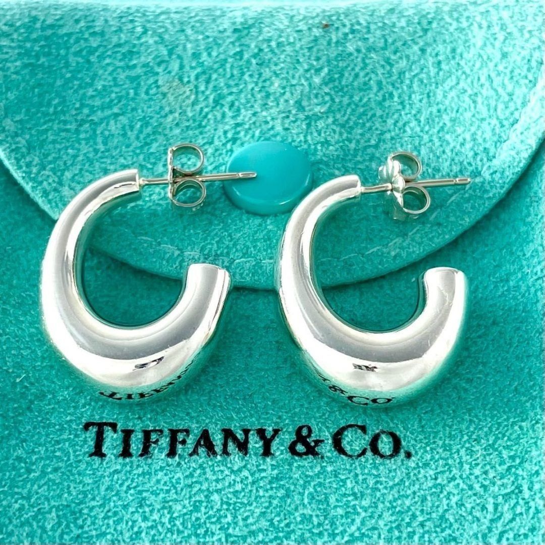 ティファニー ハーフ フープ ピアス シルバー 925 W122e