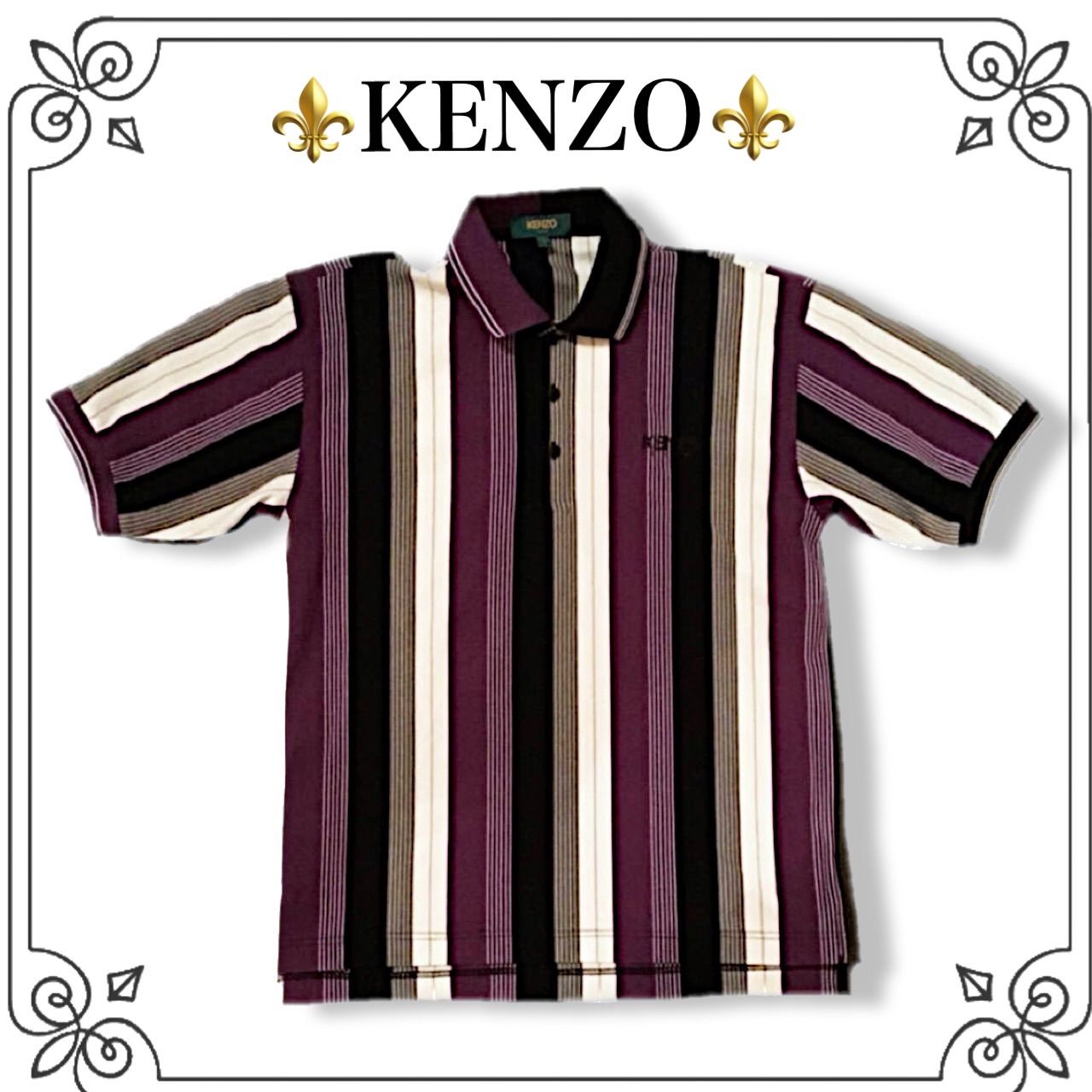 楽天市場】ケンゾー ゴルフ 日本製 半袖ポロシャツ ゴルフウェア 2 紫系 KENZO GOLF 鹿の子地 ロゴ刺繍 メンズ 【中古】  【230804】 メール便可 : 古着、USED専門百貨店BIG2nd