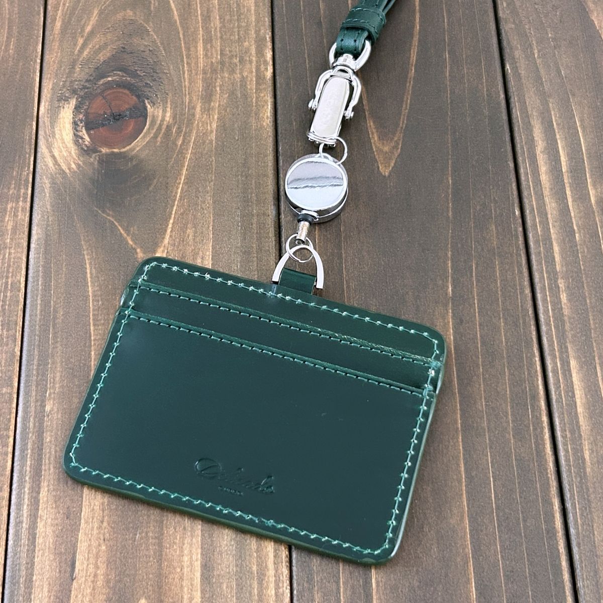  レーデルオアガワ IDホルダー グリーン パスケース 定期入れ 小物