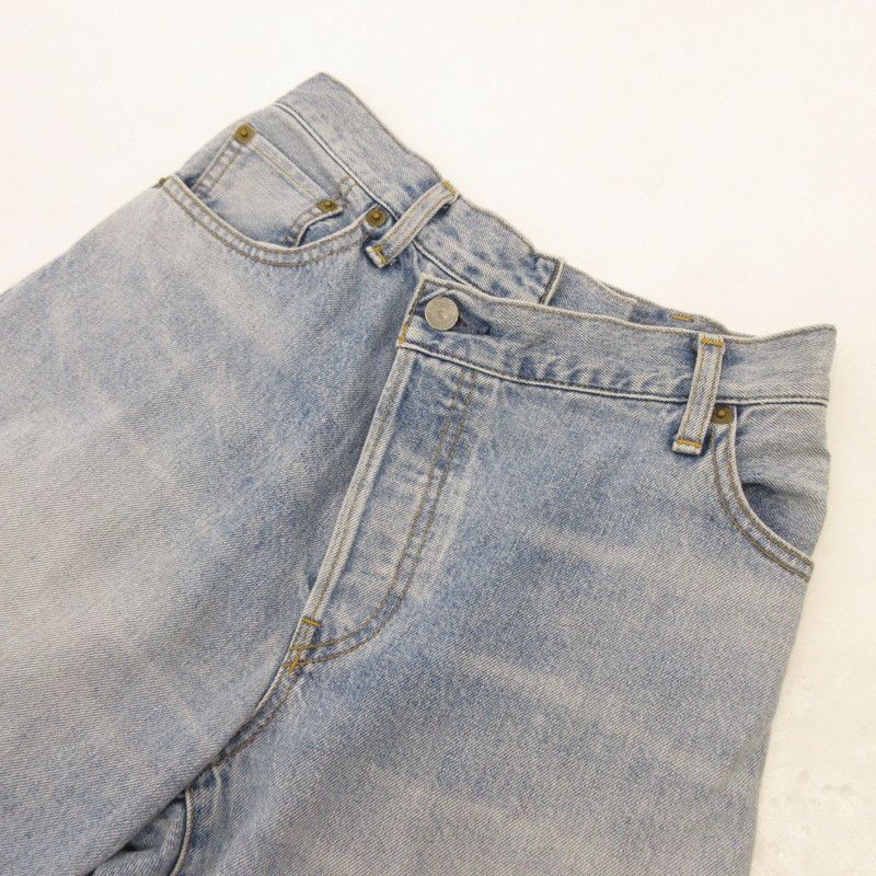 【姫路東店】 中古 Ungrid | アングリッド デニムパンツ リメイクデザインルーズデニム 112412450701-01 ブルー サイズ：24 【112】