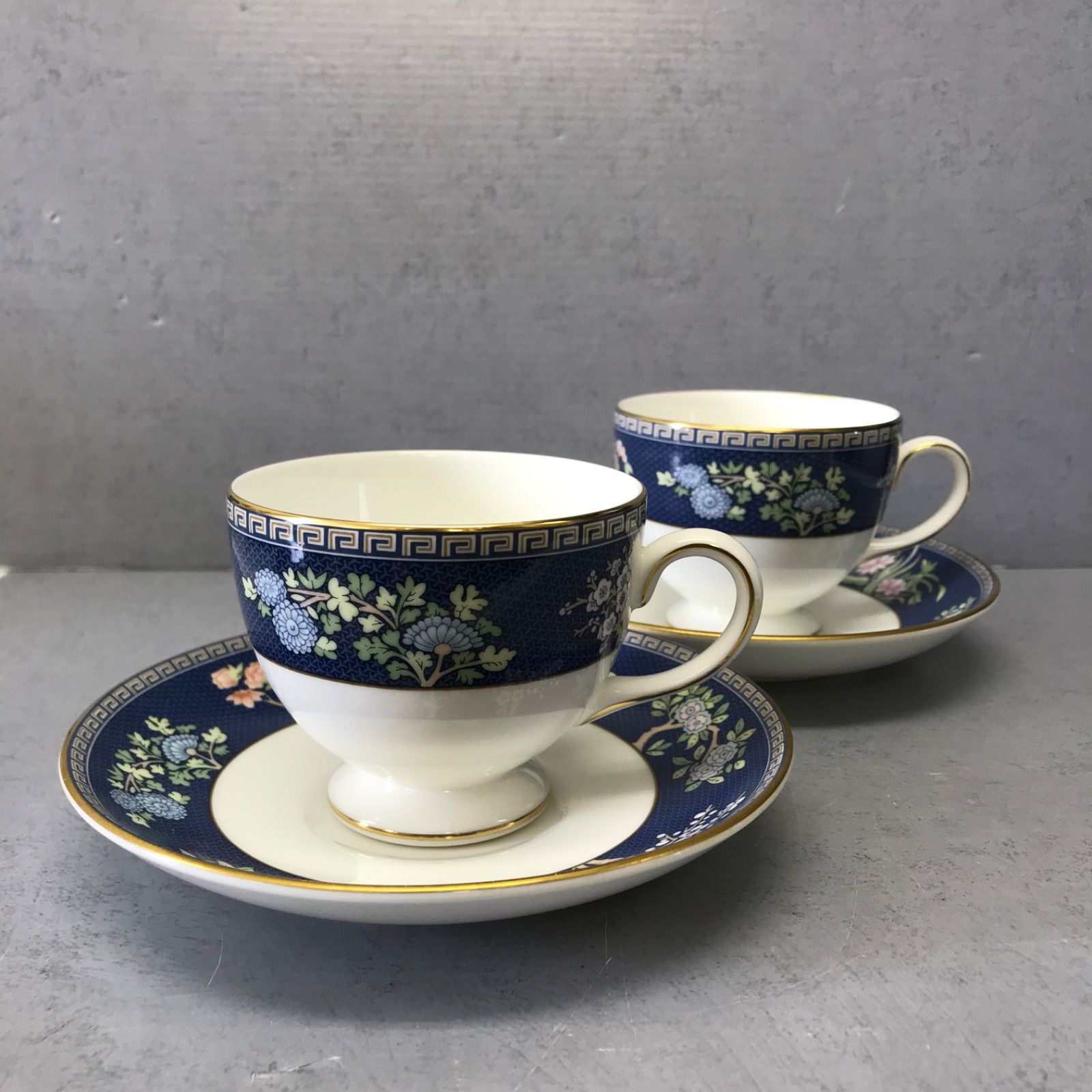 WEDGWOOD BLUE SIAM ウェッジウッド　ブルーサイアム　カップ&ソーサー　ペア　2客