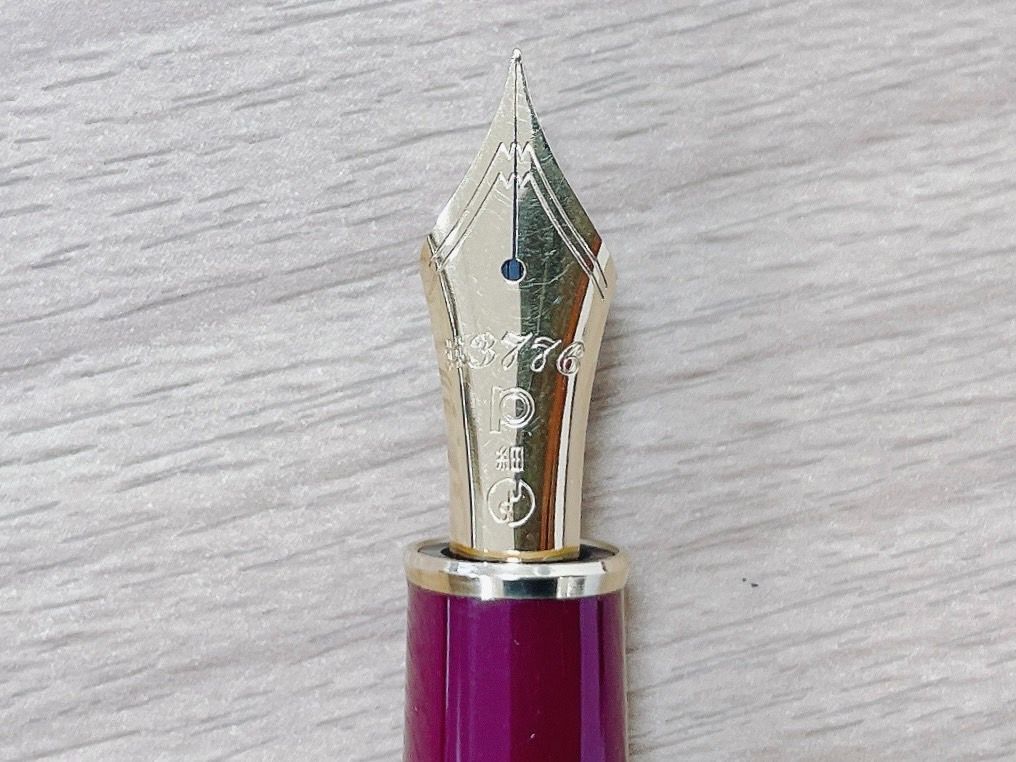蒔絵 万年筆 PLATINUM プラチナ 3776 蒔絵 昇峰 松 細字 HIDA244002678