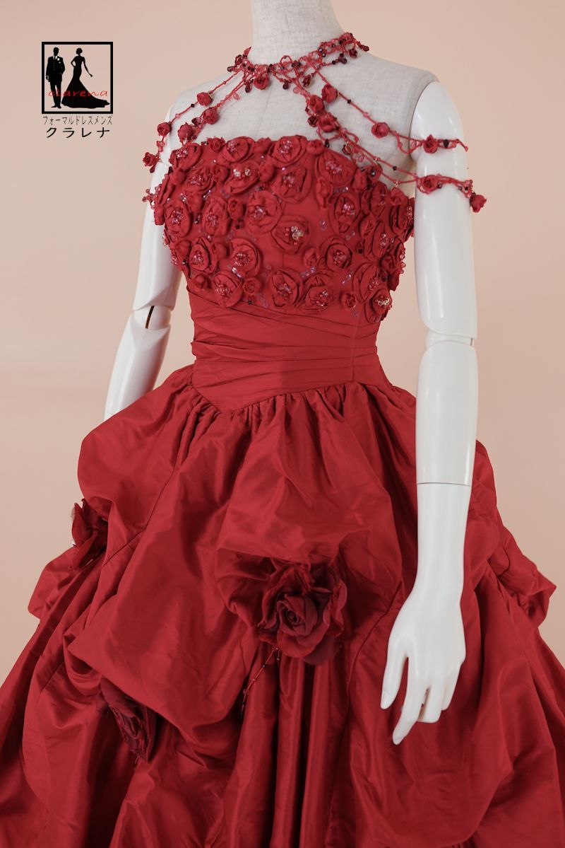 フォーマル衣装》裾上げ加工 カラードレス 5号フリー (CLC5144  