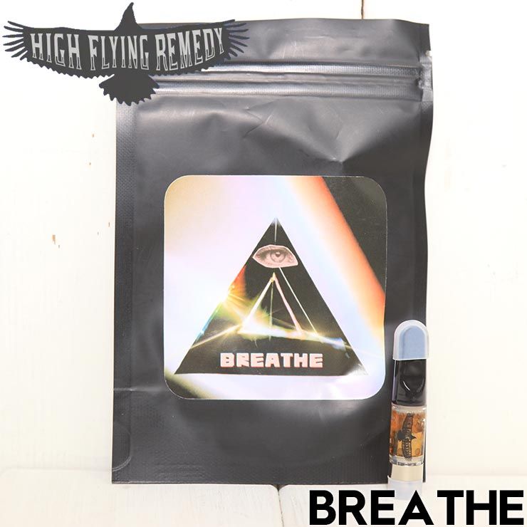 CBNリキッドカートリッジ CBN特濃体感タイプ 510規格 HIGH FLYING REMEDY ハイフライングレメディー BREATHE (インディカ/ナチュラル)  HFR11