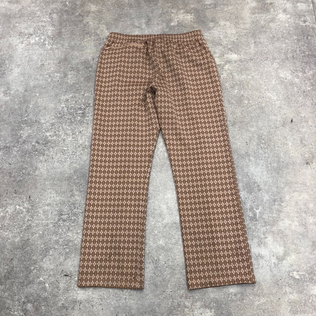 Needles ニードルス 21AW POLY JQ.PAISLEY Track Pant トラックパンツ 刺繍 アーガイル 総柄 BROWN  ブラウン Lサイズ J0220 - メルカリ