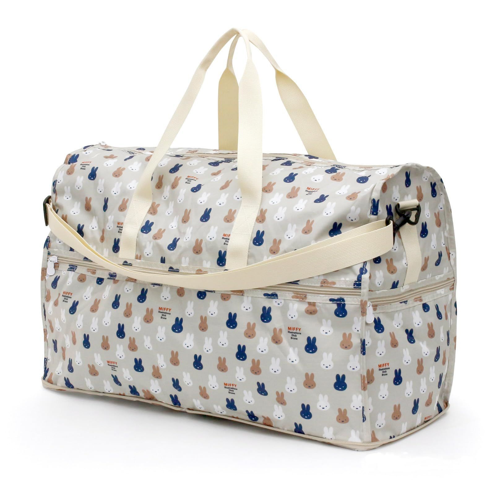 在庫セール Miffy×siffler シリーズ累計1800万本突破 dickbruna ボストンバッグ 折りたたみ 折り畳みバッグシリーズ 旅行に便利な 小さく持って大きく使おう キャリーオン ハピタス
