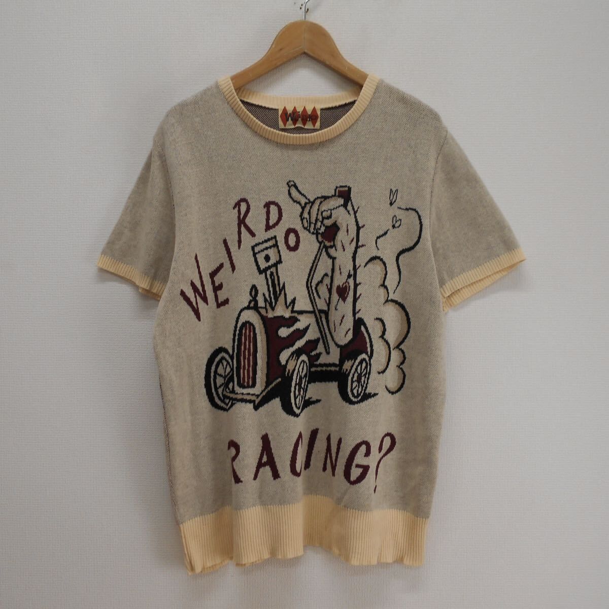 WEIRDO ウィアード WRD-17-SS-19 SWEATER WRD GIRL 半袖 ニット 