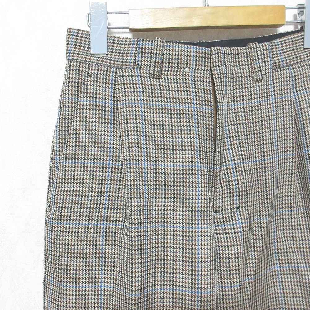 美品 UNION LAUNCH ユニオンランチ ガンクラブチェック ストレート  