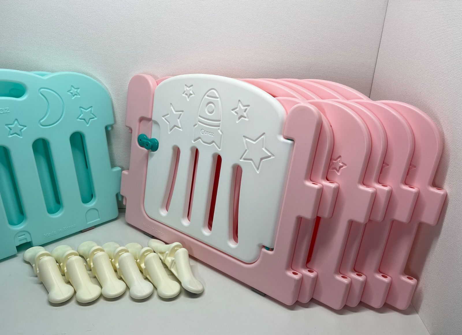 Caraz(カラズ) ベビーサークル ドア付 10枚