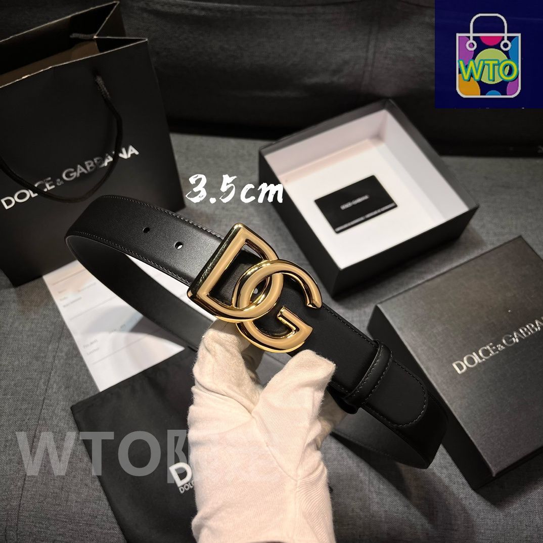 DOLCE &GABBANA バングルベルト Dolce & Gabbana DG Logo Leather Belt | Sendegaro JP